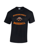 Atchison County HS Baseball Curve - Cotton T-Shirt