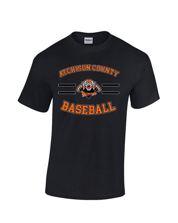 Atchison County HS Baseball Curve - Cotton T-Shirt