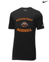Atchison County HS Baseball Curve - Mens Nike Cotton Poly Tee