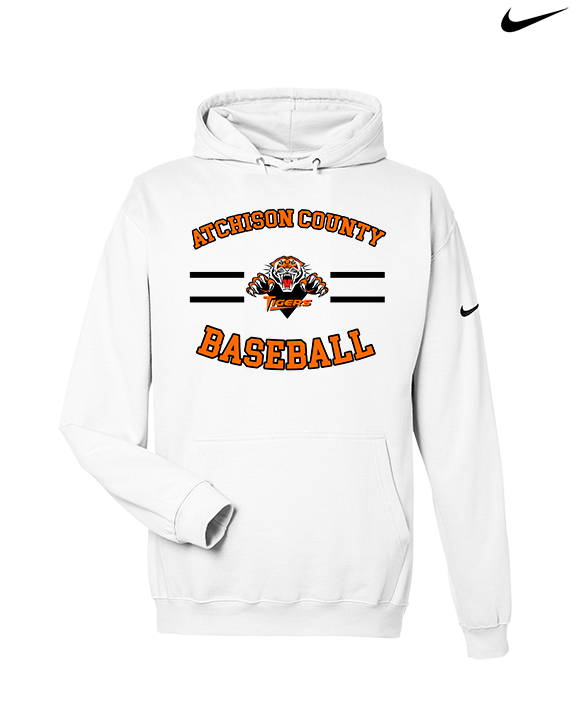 Atchison County HS Baseball Curve - Nike Club Fleece Hoodie