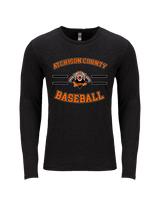 Atchison County HS Baseball Curve - Tri-Blend Long Sleeve