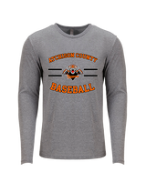 Atchison County HS Baseball Curve - Tri-Blend Long Sleeve