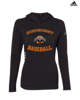 Atchison County HS Baseball Curve - Womens Adidas Hoodie