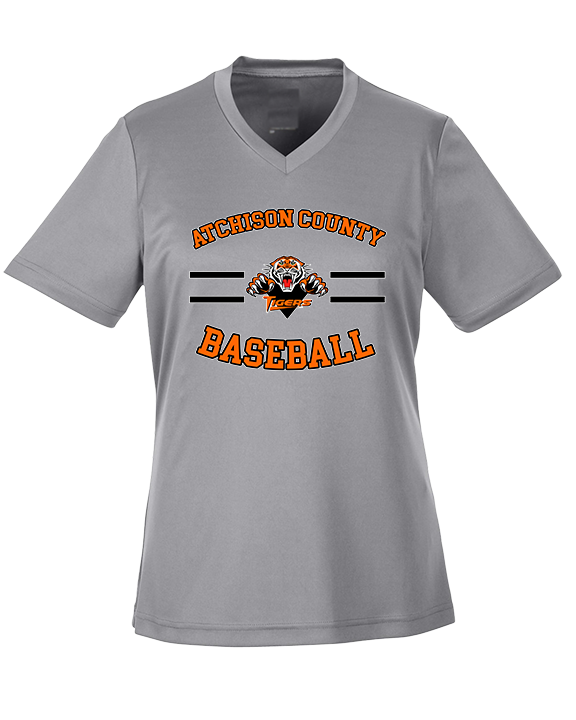 Atchison County HS Baseball Curve - Womens Performance Shirt