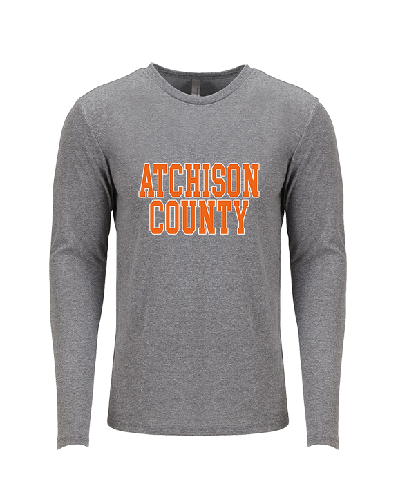 Atchison County HS Baseball Letters - Tri-Blend Long Sleeve