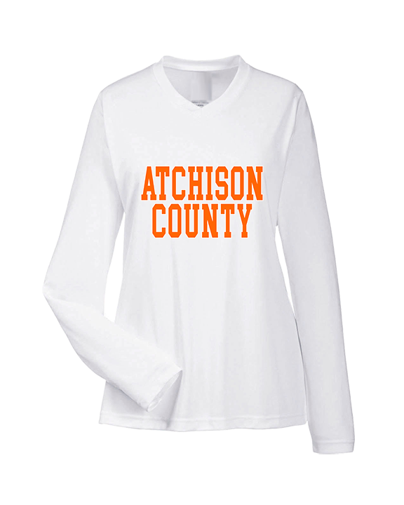 Atchison County HS Baseball Letters - Womens Performance Longsleeve