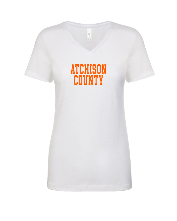 Atchison County HS Baseball Letters - Womens Vneck