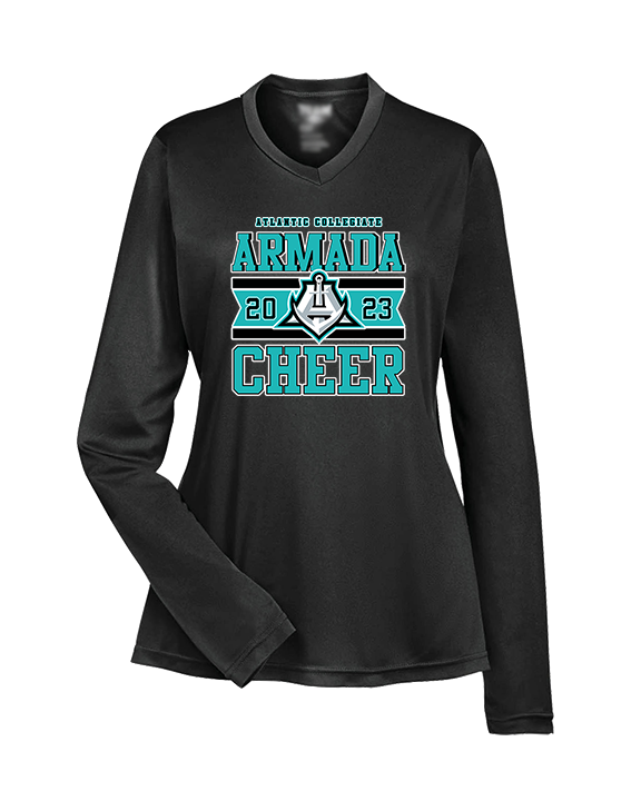 Atlantic Collegiate Academy Cheer Stamp - Womens Performance Longsleeve