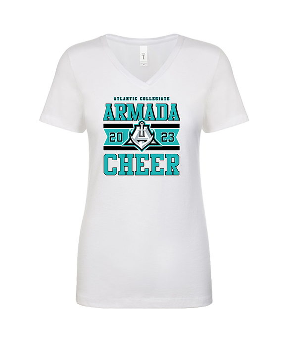 Atlantic Collegiate Academy Cheer Stamp - Womens Vneck