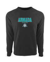 Atlantic Collegiate Academy Football Block - Crewneck Sweatshirt