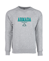 Atlantic Collegiate Academy Football Block - Crewneck Sweatshirt