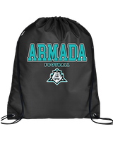 Atlantic Collegiate Academy Football Block - Drawstring Bag