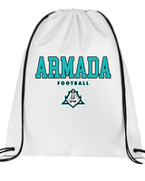 Atlantic Collegiate Academy Football Block - Drawstring Bag