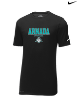 Atlantic Collegiate Academy Football Block - Mens Nike Cotton Poly Tee