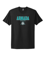 Atlantic Collegiate Academy Football Block - Mens Select Cotton T-Shirt