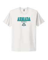 Atlantic Collegiate Academy Football Block - Mens Select Cotton T-Shirt