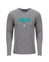 Atlantic Collegiate Academy Football Block - Tri - Blend Long Sleeve