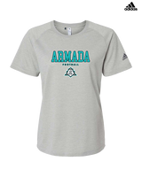 Atlantic Collegiate Academy Football Block - Womens Adidas Performance Shirt