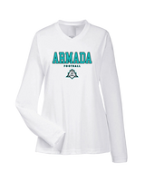 Atlantic Collegiate Academy Football Block - Womens Performance Longsleeve
