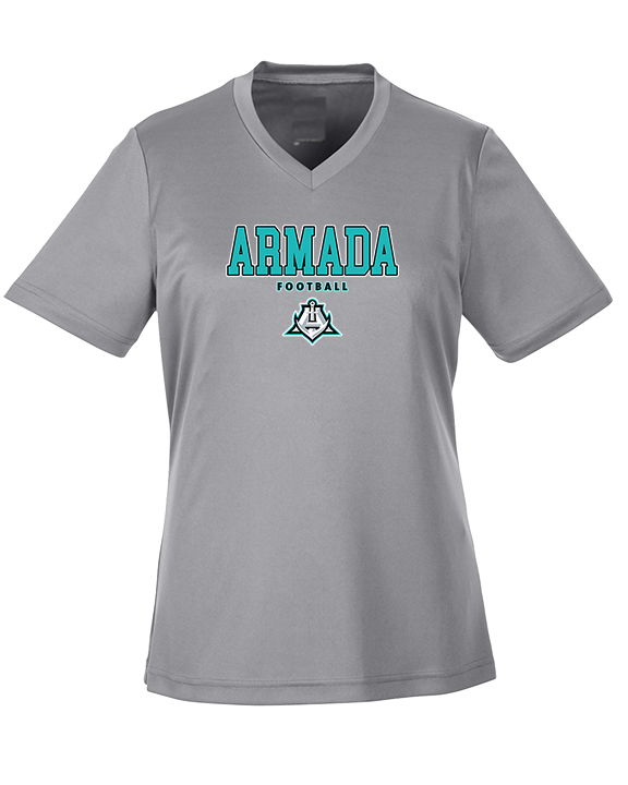 Atlantic Collegiate Academy Football Block - Womens Performance Shirt