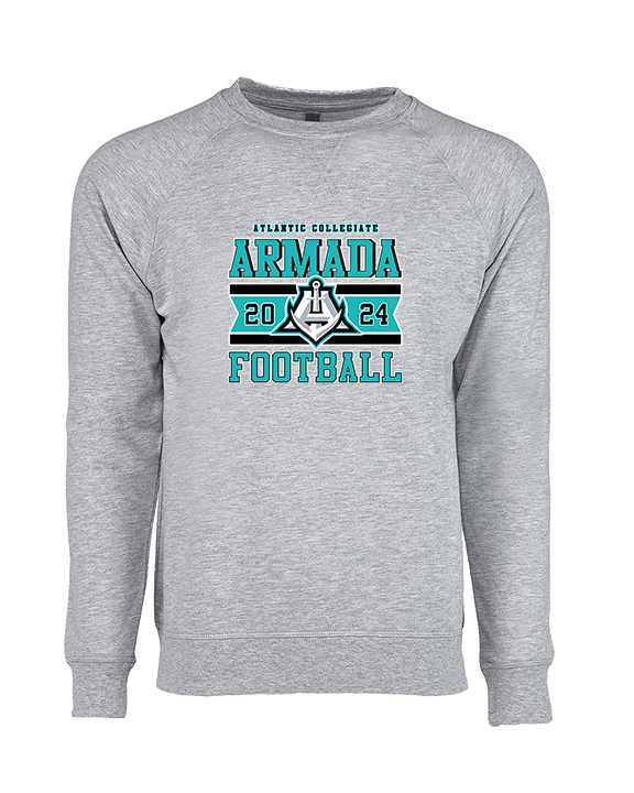 Atlantic Collegiate Academy Football Stamp - Crewneck Sweatshirt