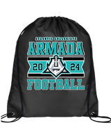 Atlantic Collegiate Academy Football Stamp - Drawstring Bag