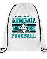 Atlantic Collegiate Academy Football Stamp - Drawstring Bag