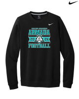 Atlantic Collegiate Academy Football Stamp - Mens Nike Crewneck