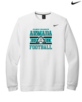 Atlantic Collegiate Academy Football Stamp - Mens Nike Crewneck