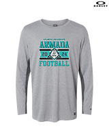 Atlantic Collegiate Academy Football Stamp - Mens Oakley Longsleeve