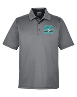 Atlantic Collegiate Academy Football Stamp - Mens Polo