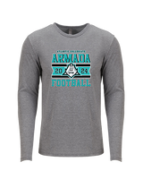 Atlantic Collegiate Academy Football Stamp - Tri - Blend Long Sleeve