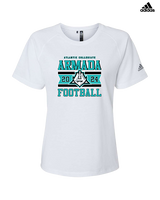 Atlantic Collegiate Academy Football Stamp - Womens Adidas Performance Shirt