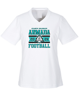 Atlantic Collegiate Academy Football Stamp - Womens Performance Shirt