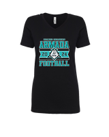 Atlantic Collegiate Academy Football Stamp - Womens Vneck