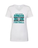 Atlantic Collegiate Academy Football Stamp - Womens Vneck