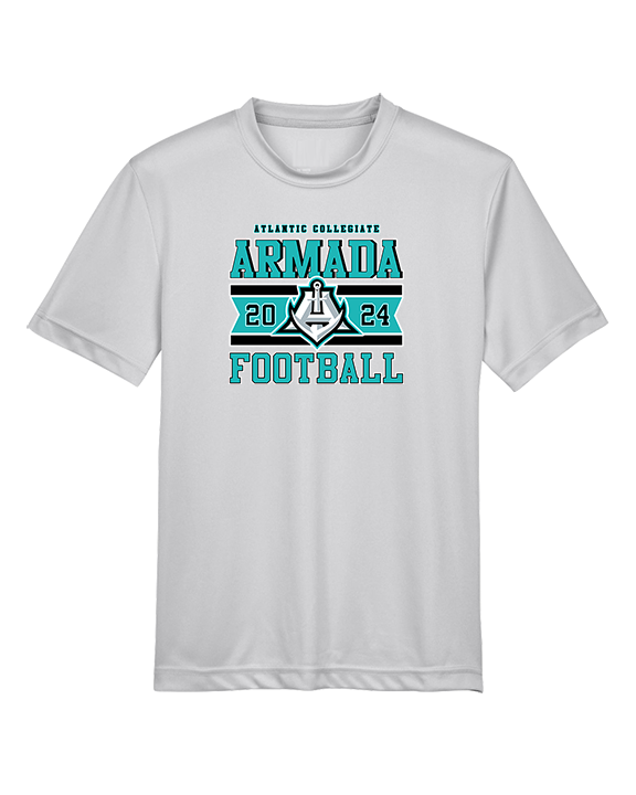 Atlantic Collegiate Academy Football Stamp - Youth Performance Shirt