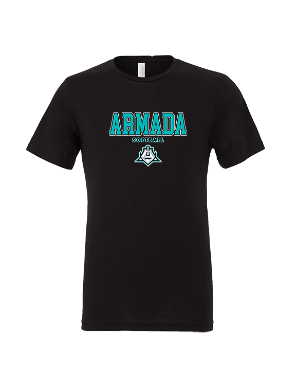 Atlantic Collegiate Academy Softball Block - Tri-Blend Shirt