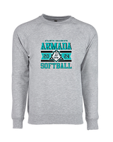 Atlantic Collegiate Academy Softball Stamp - Crewneck Sweatshirt