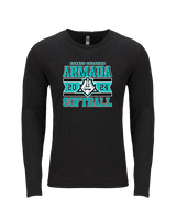 Atlantic Collegiate Academy Softball Stamp - Tri-Blend Long Sleeve