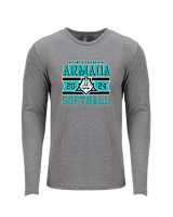 Atlantic Collegiate Academy Softball Stamp - Tri-Blend Long Sleeve