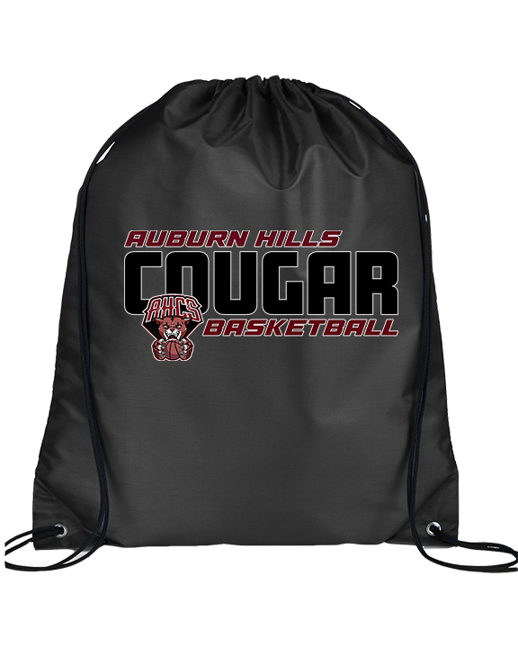 Auburn Hills Christian School Boys Basketball Bold - Drawstring Bag