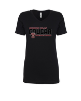 Auburn Hills Christian School Boys Basketball Bold - Womens Vneck