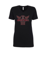 Auburn Hills Christian School Boys Basketball Nothing But Net - Womens Vneck