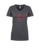 Auburn Hills Christian School Boys Basketball Nothing But Net - Womens Vneck