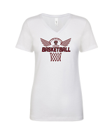 Auburn Hills Christian School Boys Basketball Nothing But Net - Womens Vneck