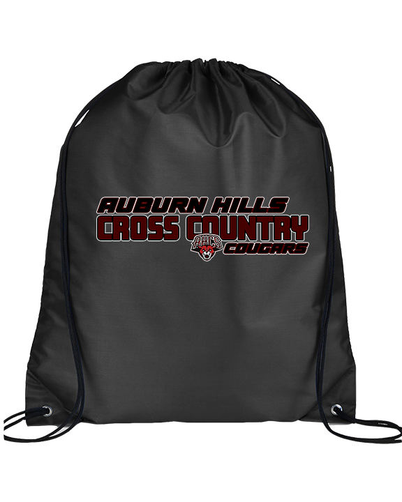 Auburn Hills Christian School Cross Country Bold - Drawstring Bag