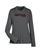 Auburn Hills Christian School Cross Country Bold - Womens Performance Longsleeve