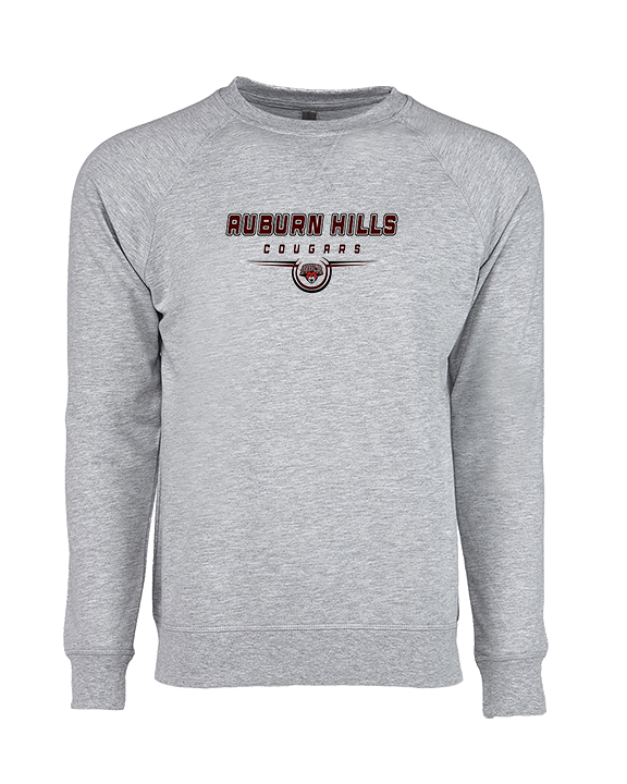 Auburn Hills Christian School Cross Country Design - Crewneck Sweatshirt