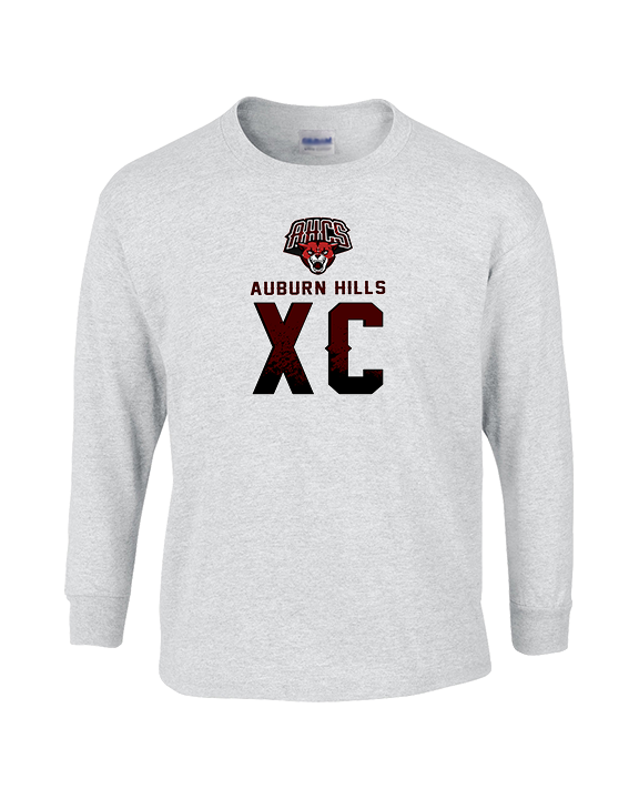Auburn Hills Christian School Cross Country XC Splatter - Cotton Longsleeve